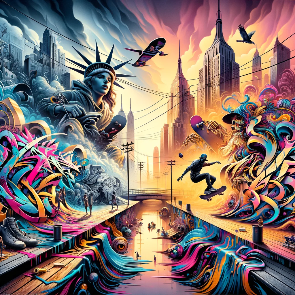Street Art: Graffiti, Skate, Murals Canvas