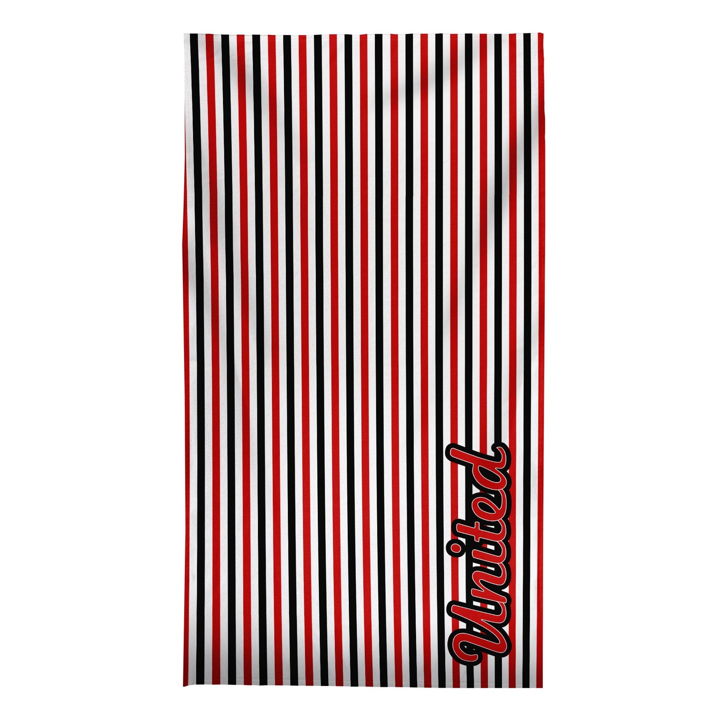 Manchester Red - Stripes - Microfibre Retro Beach Towel - 150cm x 75cm