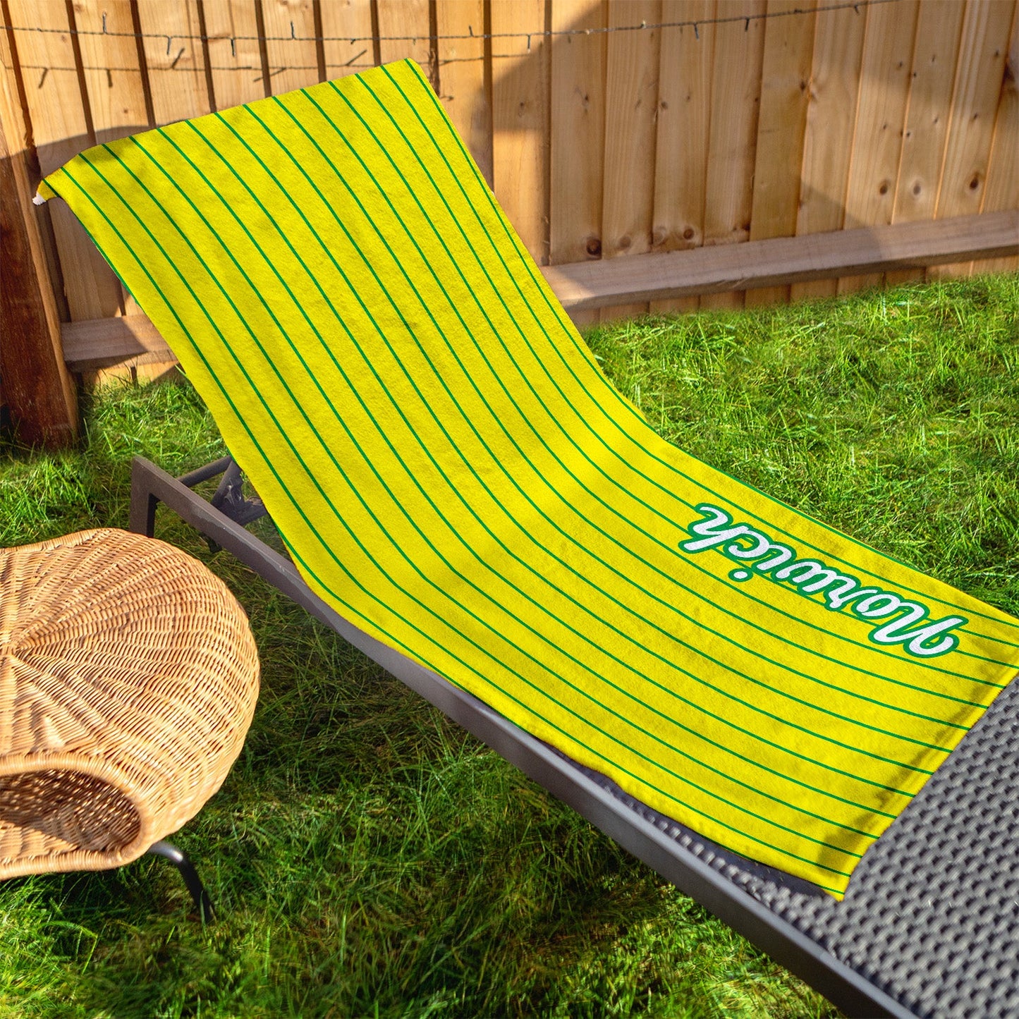 Norwich - Stripes - Microfibre Retro Beach Towel - 150cm x 75cm