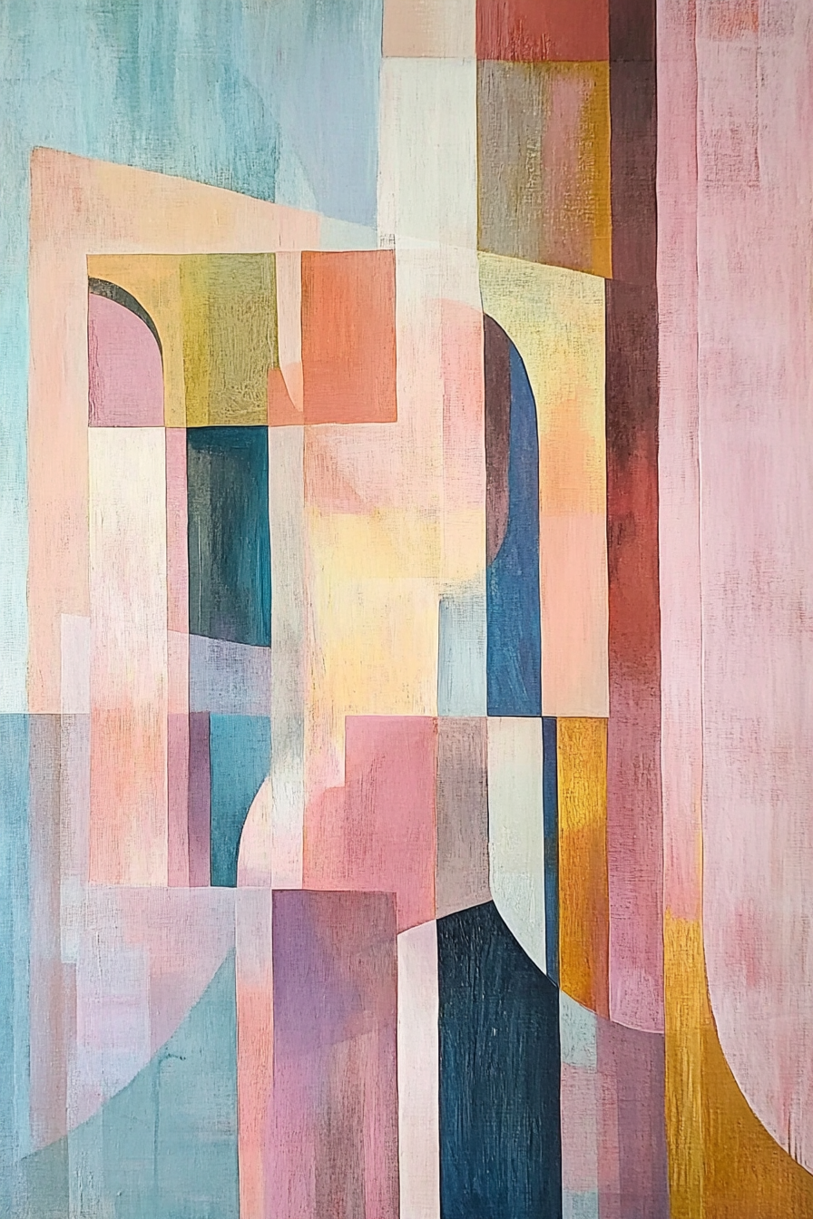 Subtle Geometry Harmony Canvas