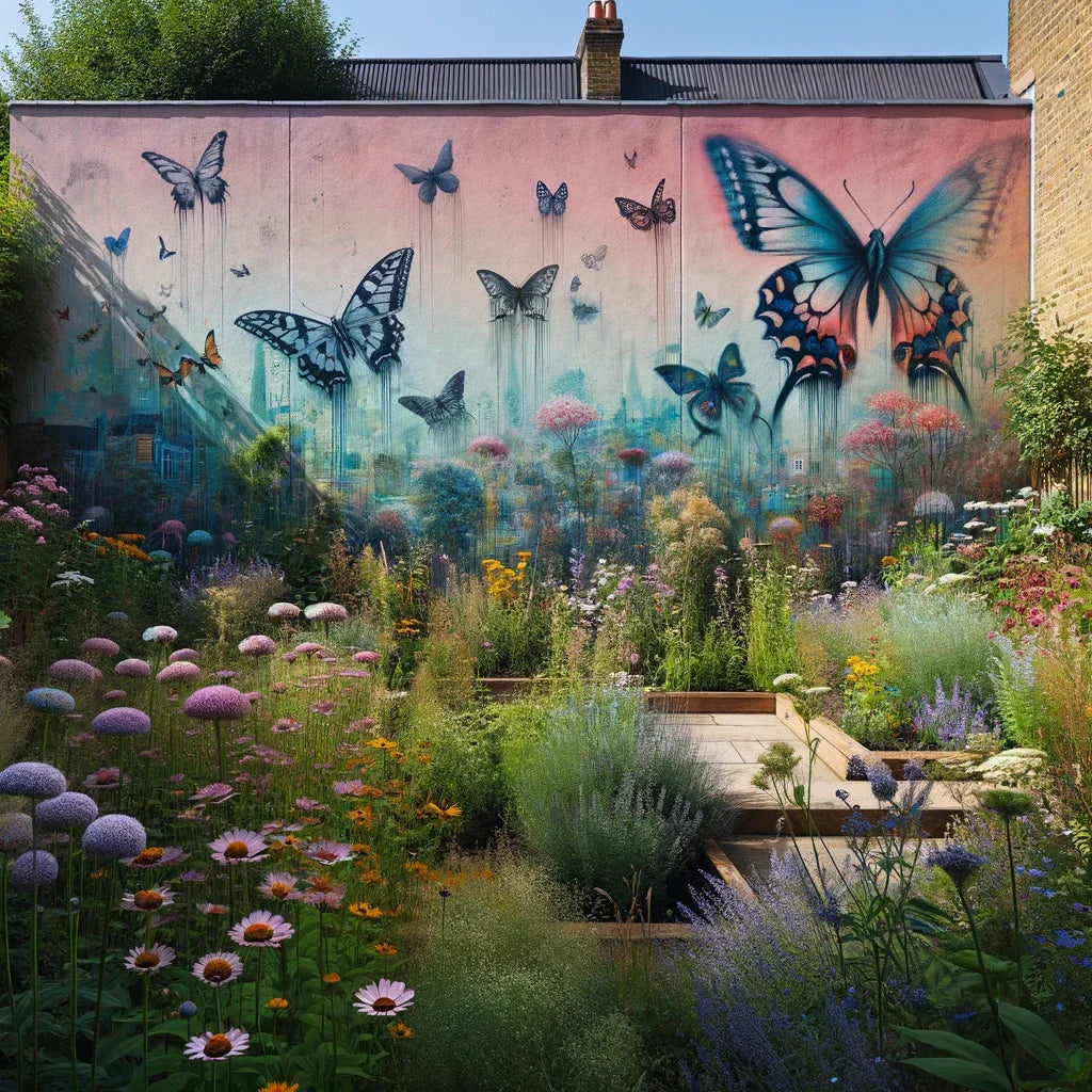 Suburban Secret Garden Canvas