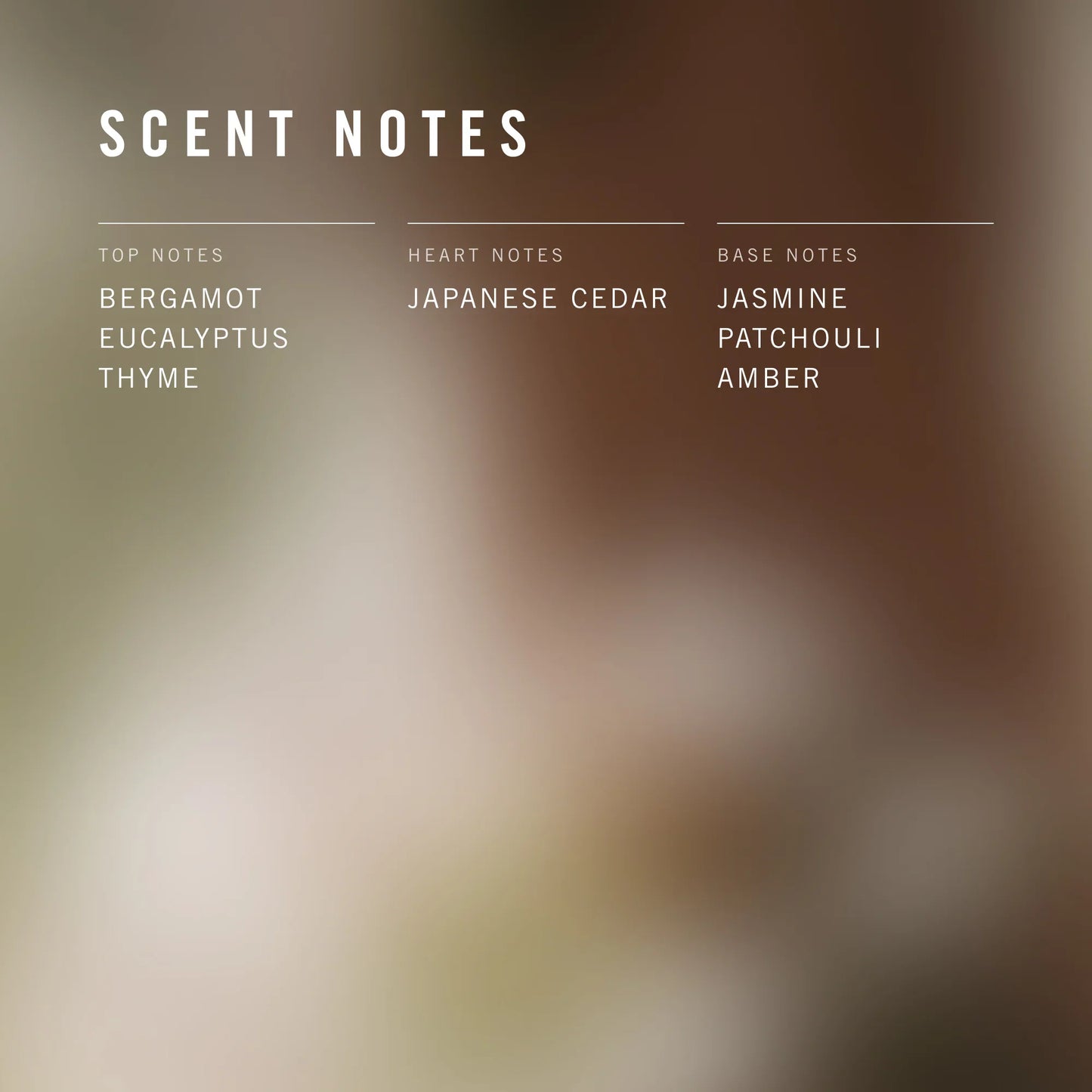 Sugi Scented Candle