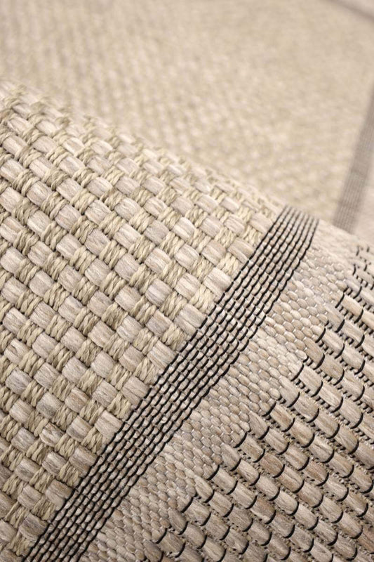 Summer Latte Border Rug – Indoor/Outdoor