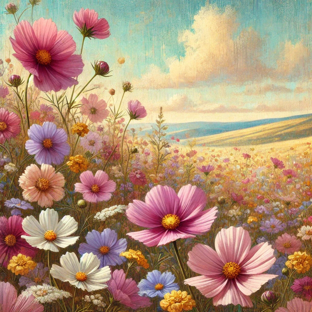 Summer Blooms Cotton Cushion