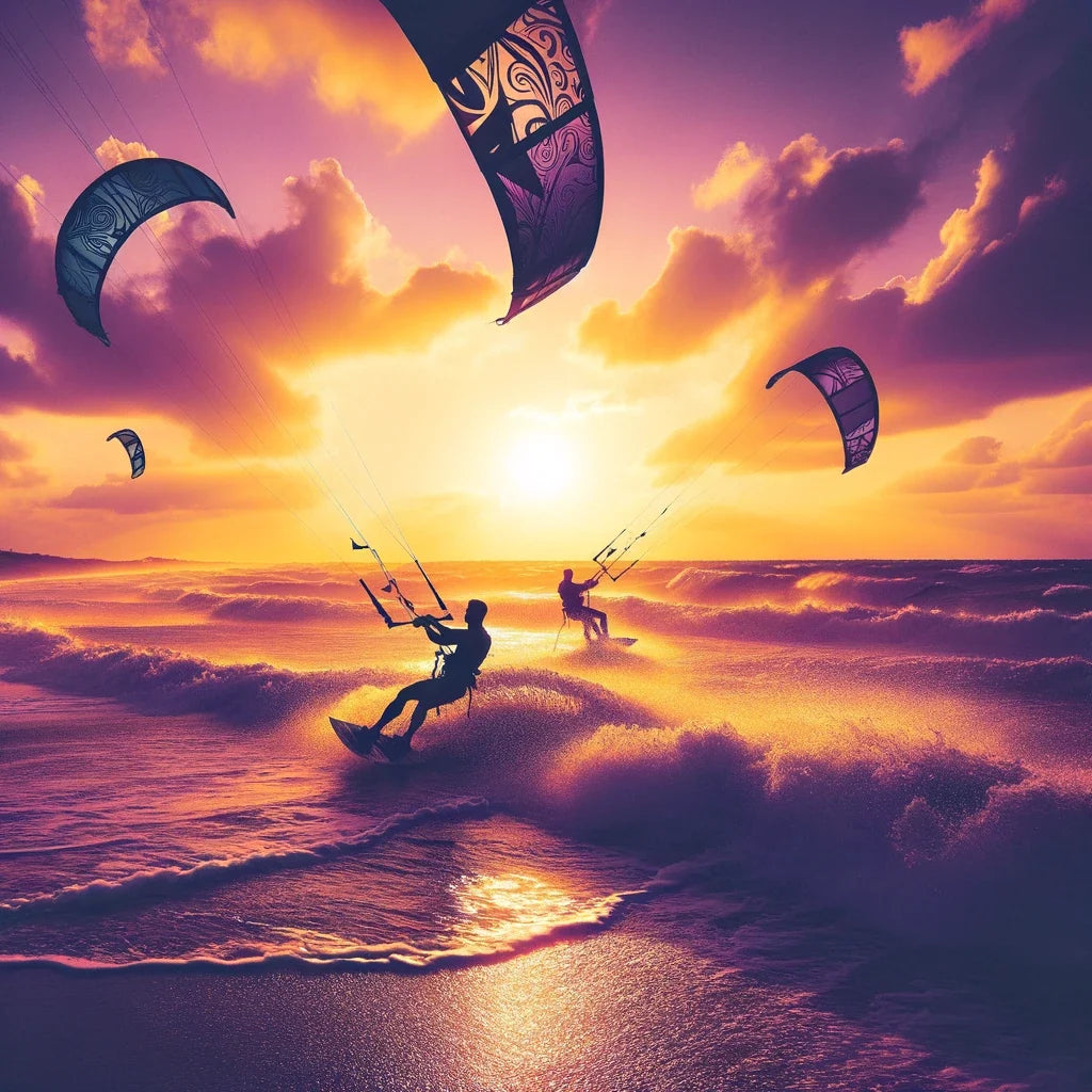 Summer Dusk Kitesurf Canvas