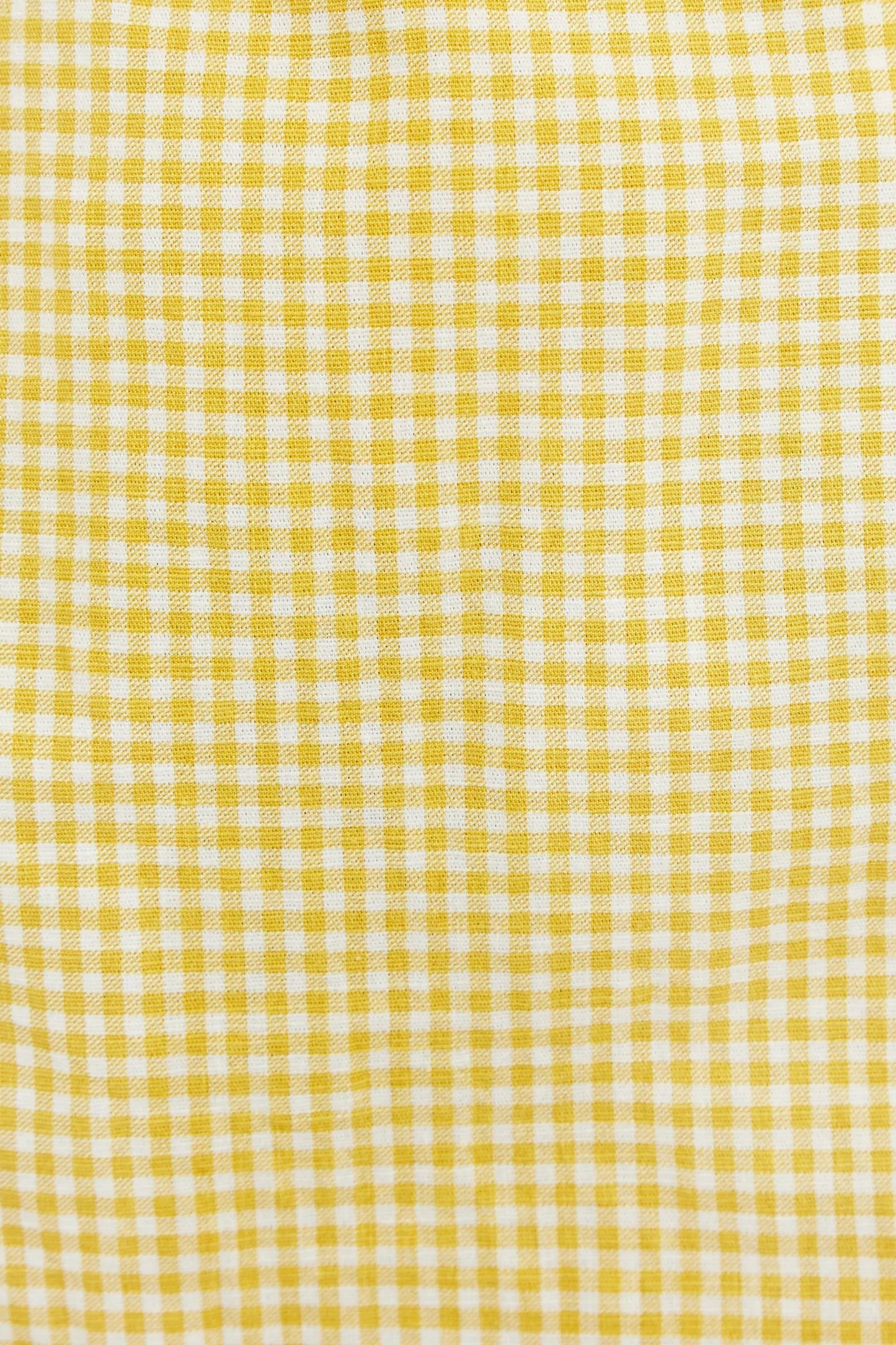 Louche Dylan Summer Gingham Mini Skirt In Yellow