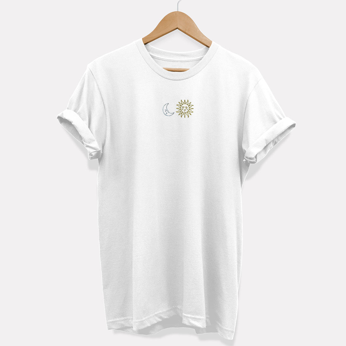 Sun And Moon Embroidered T-Shirt (Unisex)