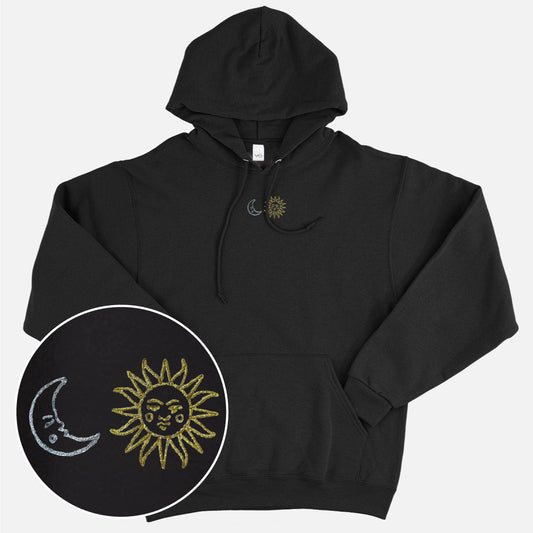 Sun and Moon Embroidered Hoodie (Unisex)