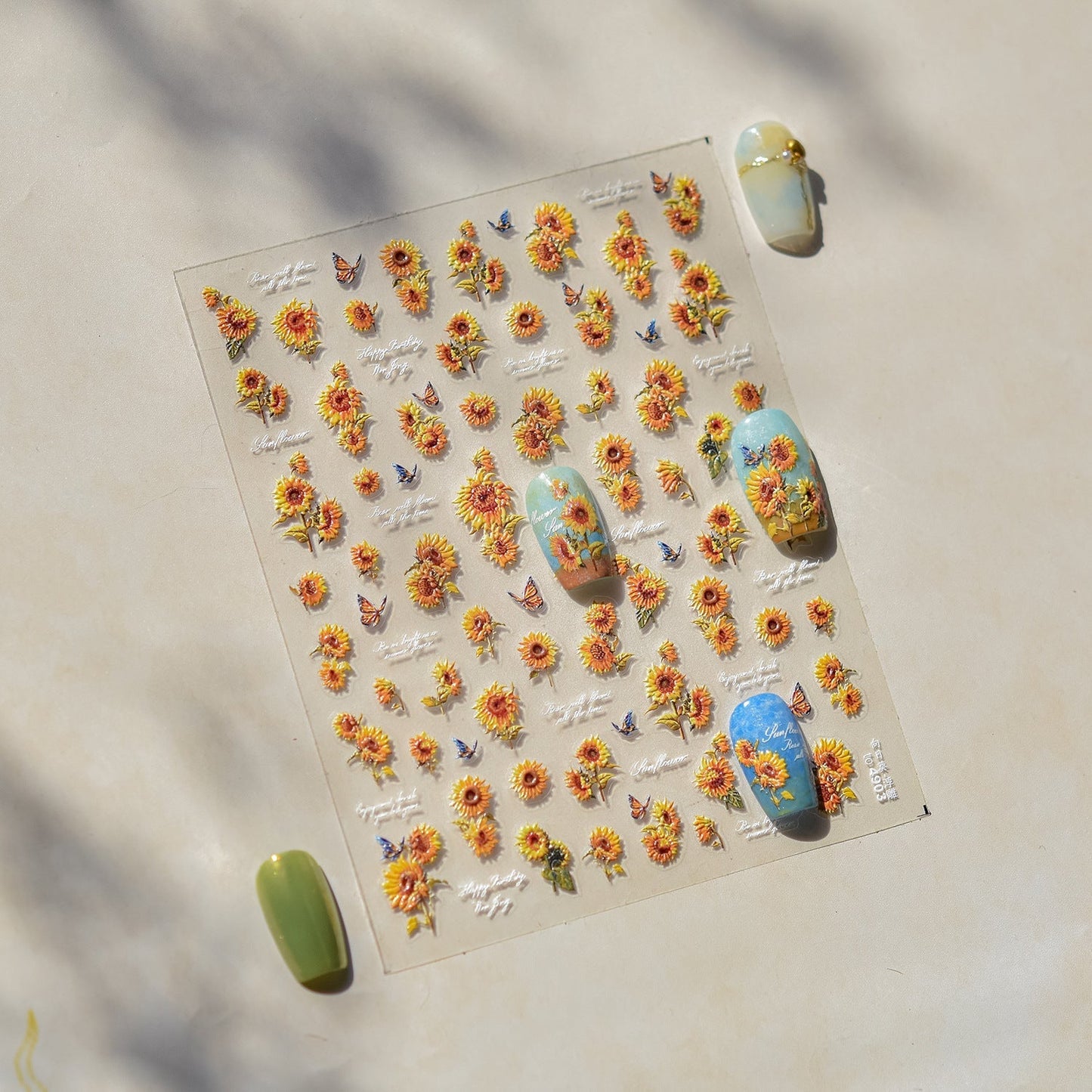 Hello Claws | Sunflower Nail Deco Sticker