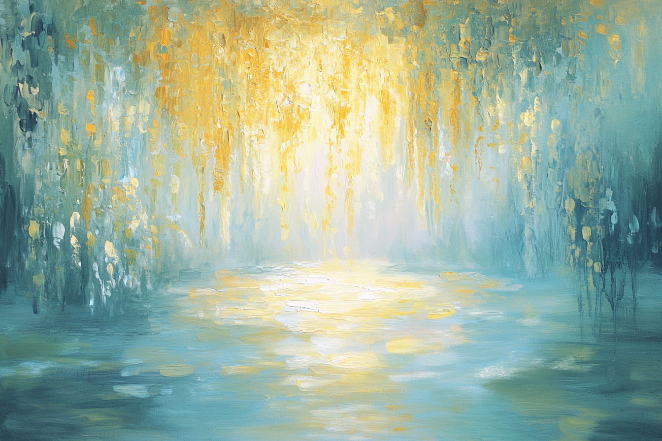 Sunlit Droplets Canvas