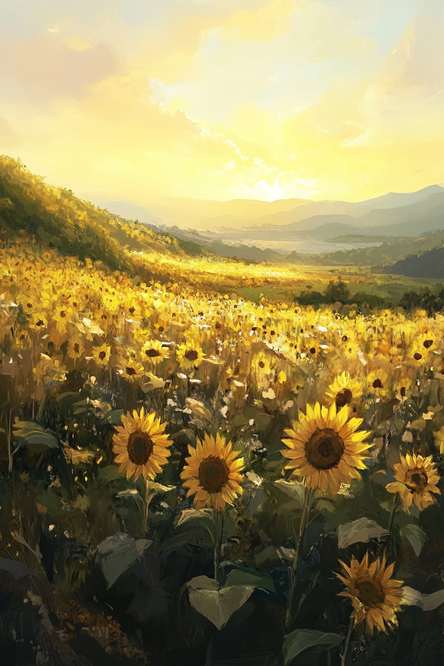 Sunrise Sunflower Symphony Blanket