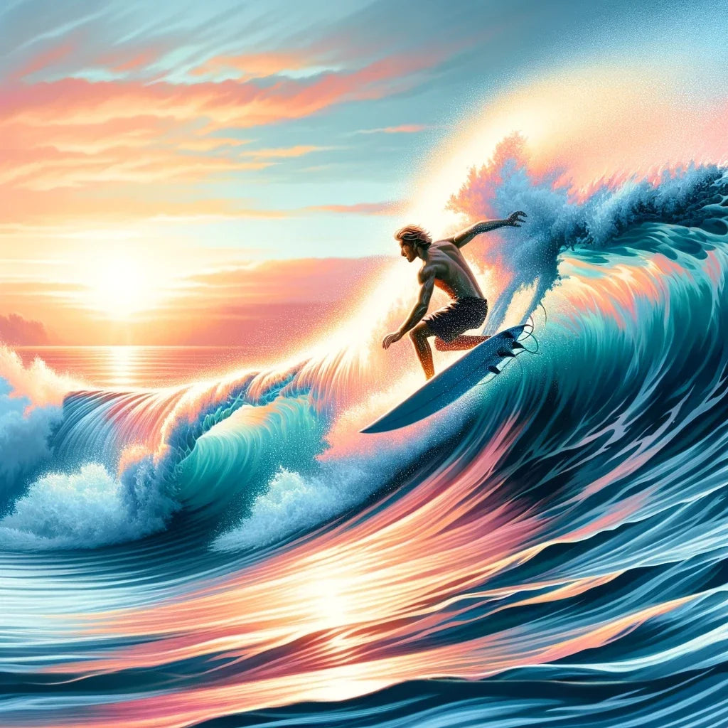 Sunrise Surf Canvas