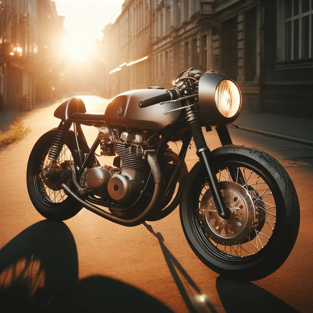 Sunset Café Racer Canvas