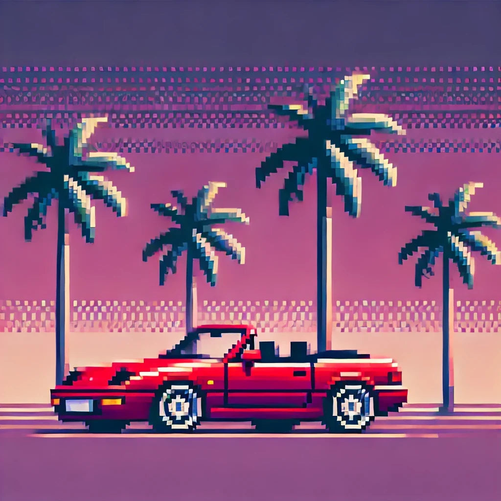 Sunset Cruise Pixel Canvas