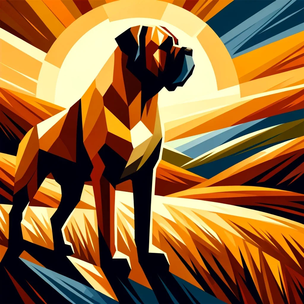 Sunset Majesty Bullmastiff Canvas
