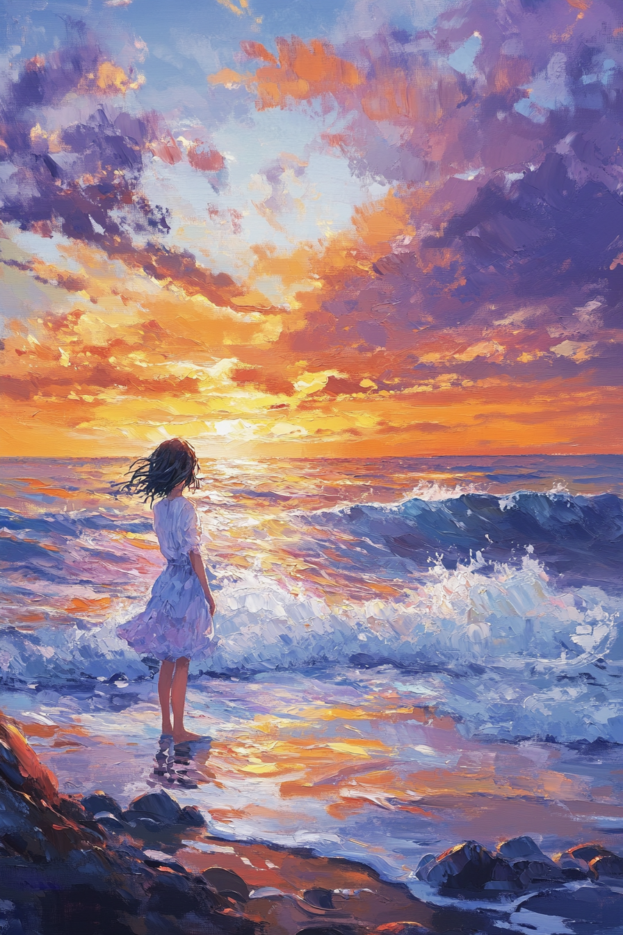 Sunset Wave Canvas
