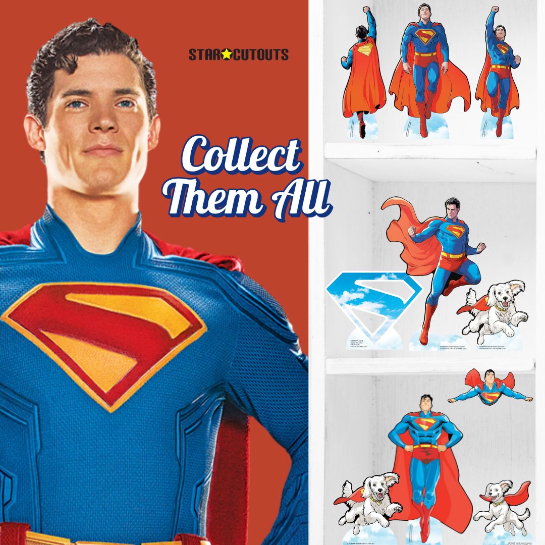 SC4747 Superman Cartoon Four Shelf Top Pack Height 30cm