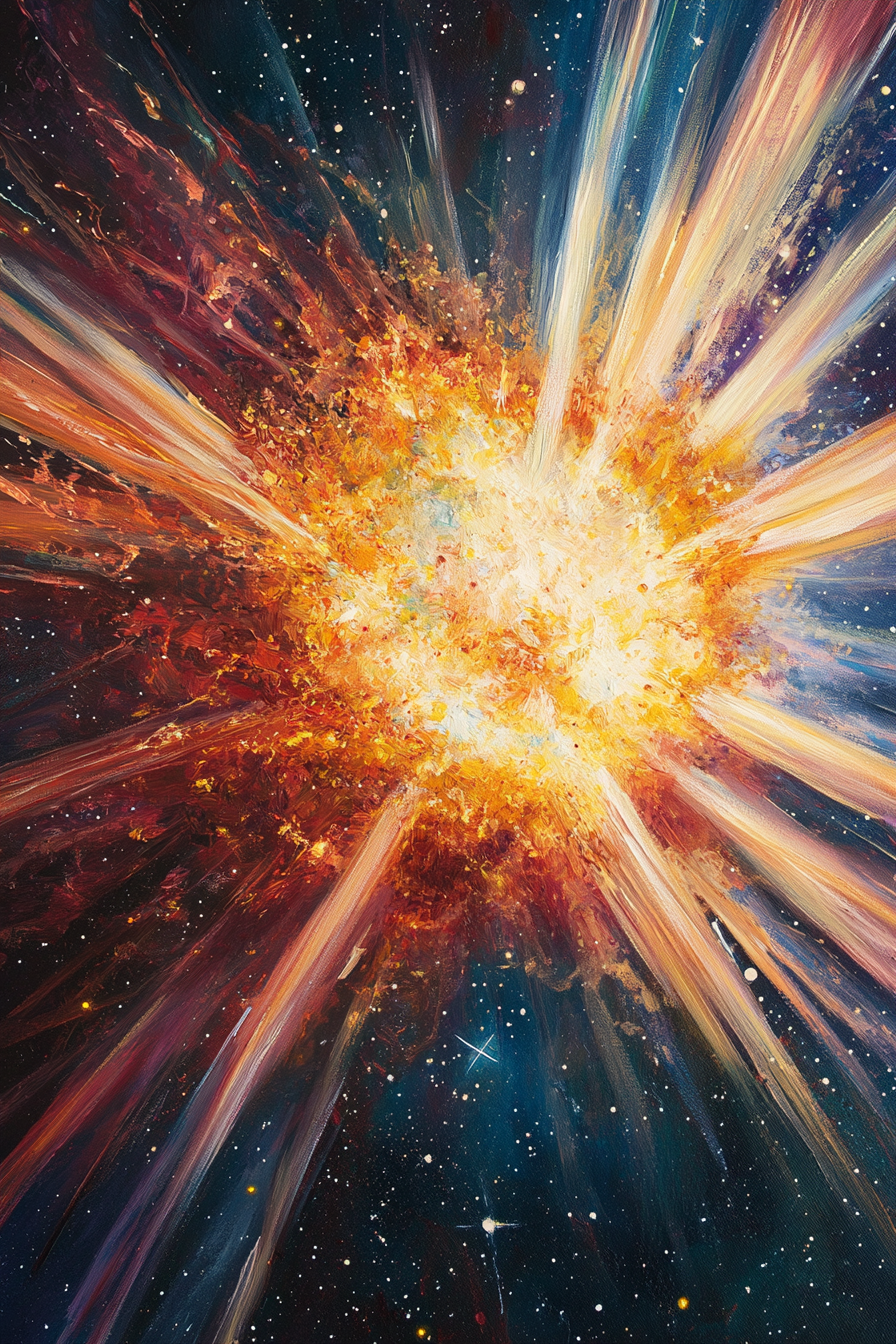 Supernova Burst Canvas
