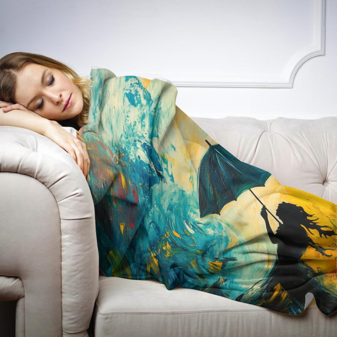 Dancing Umbrella Blanket