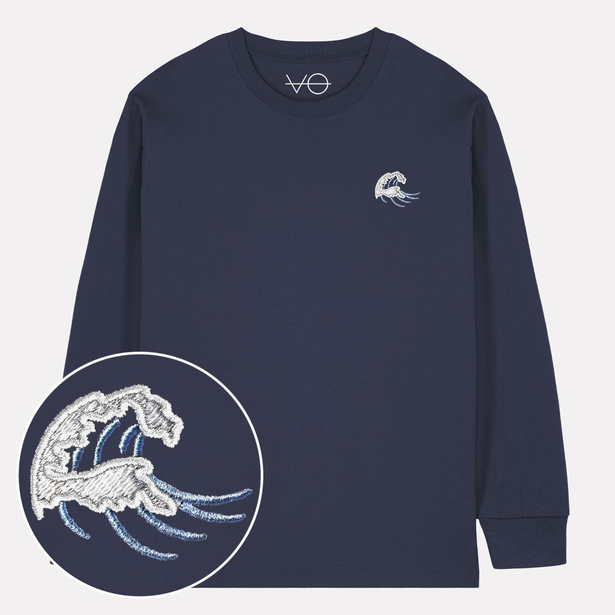 Swell Embroidered Long Sleeve T-Shirt (Unisex)