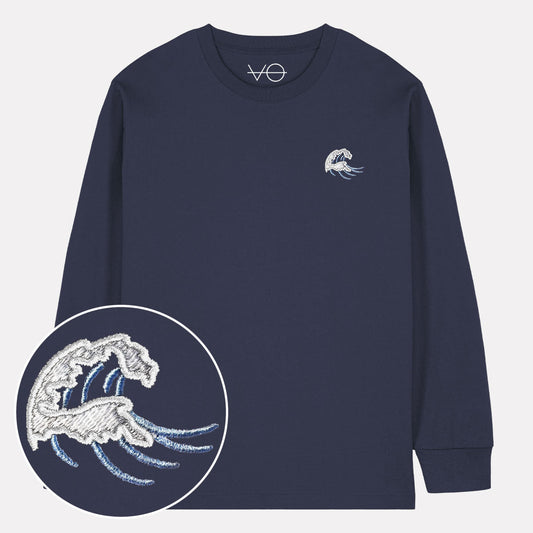 Swell Embroidered Long Sleeve T-Shirt (Unisex)