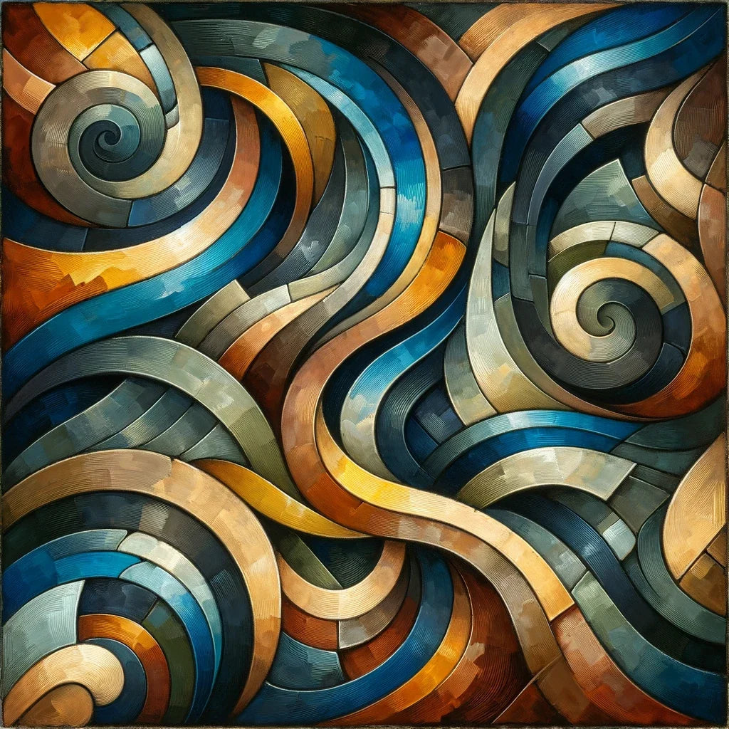 Swirling Geometry Canvas