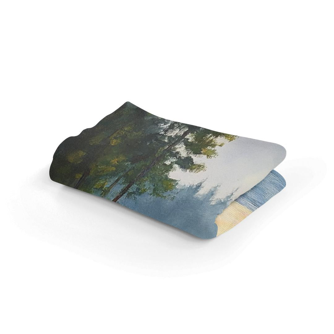 Misty Morning Reflections Blanket