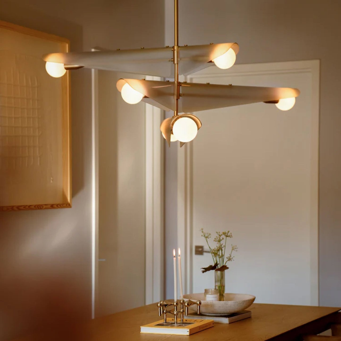 Sycamore Chandelier 3 Tiers in Dawn Grey