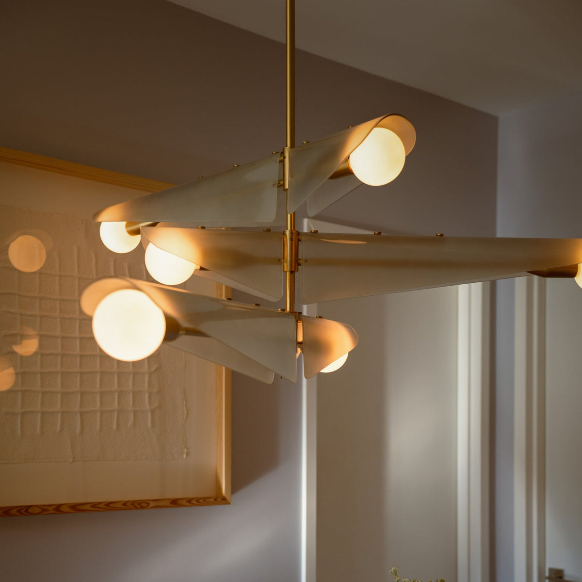 Sycamore Chandelier 3 Tiers in Dawn Grey