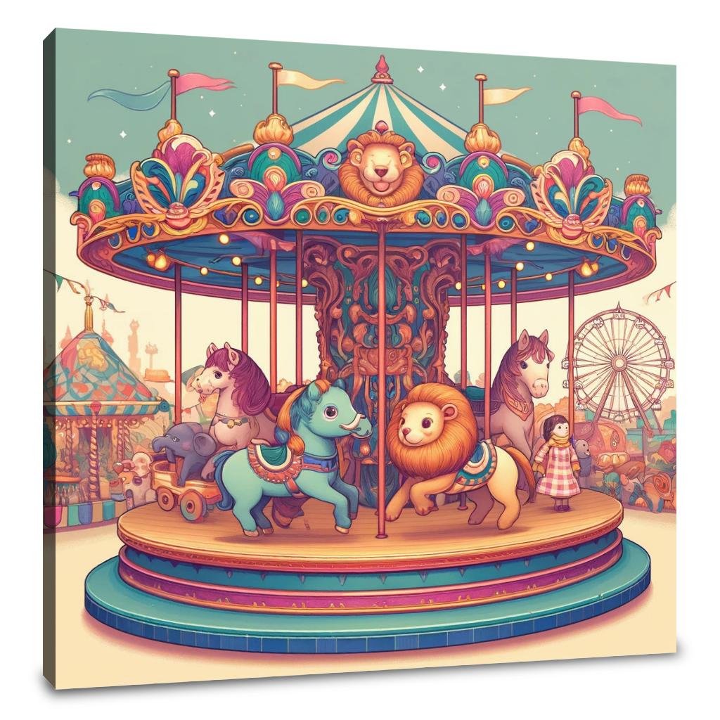 Carnival Carousel Canvas