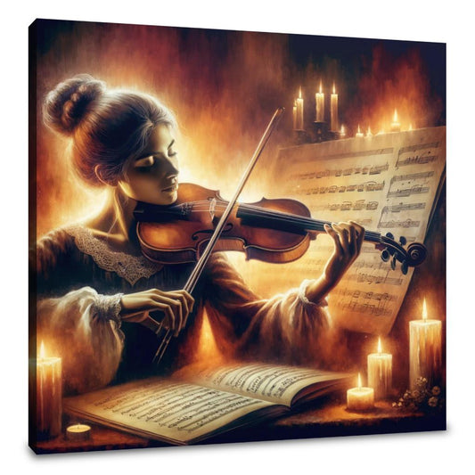 Soulful Violinist Canvas