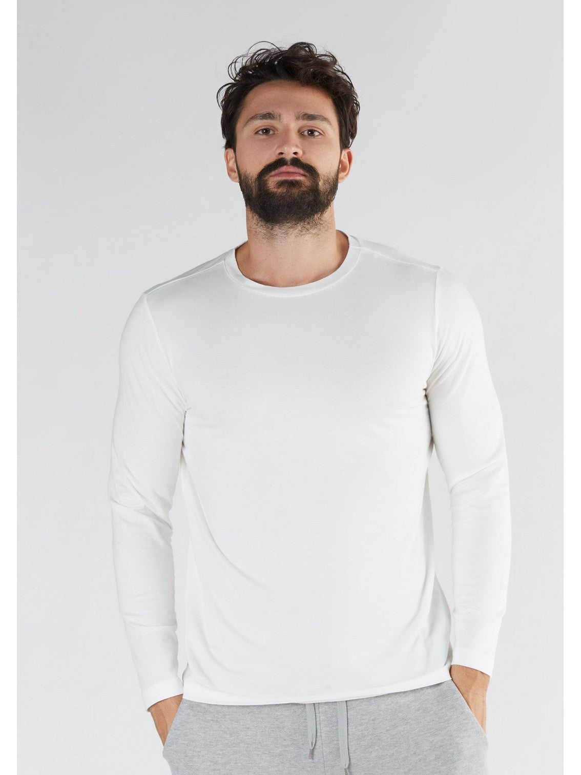 Organic Cotton & Modal Long Sleeve T-shirt: Mens