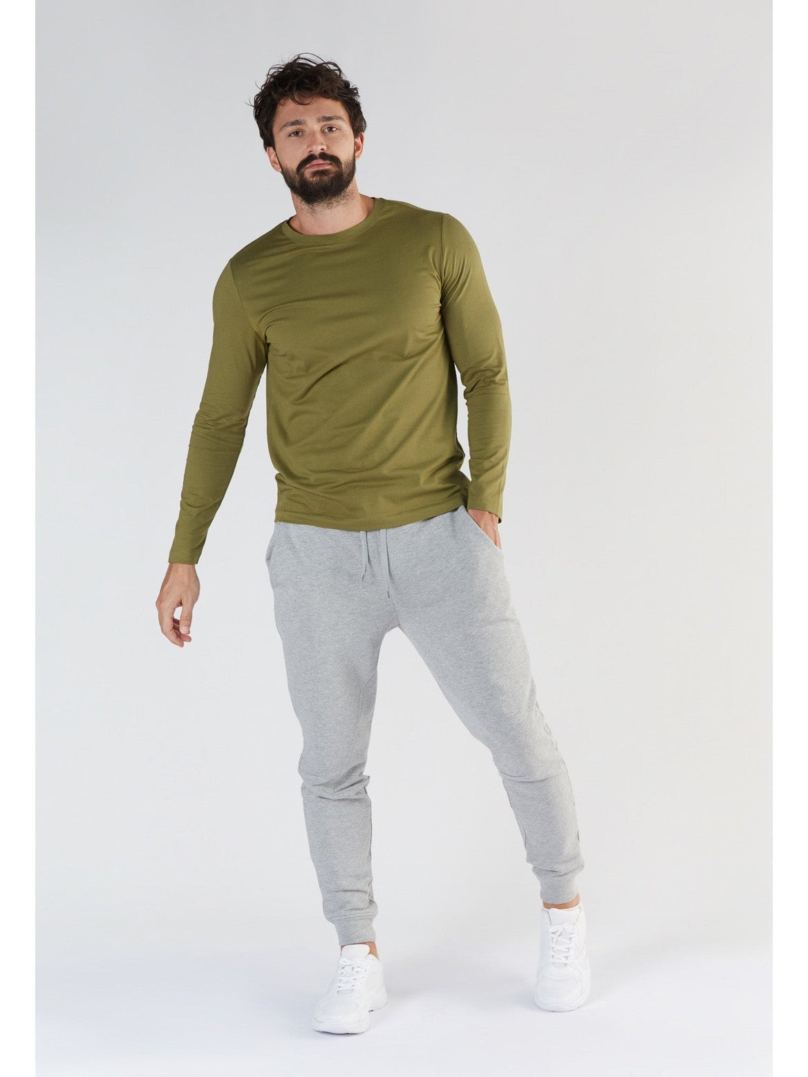 Organic Cotton & Modal Long Sleeve T-shirt: Mens