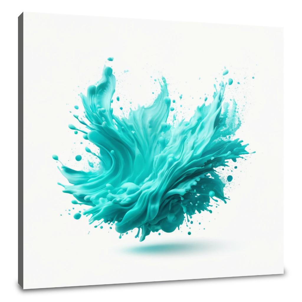 Turquoise Clarity Canvas