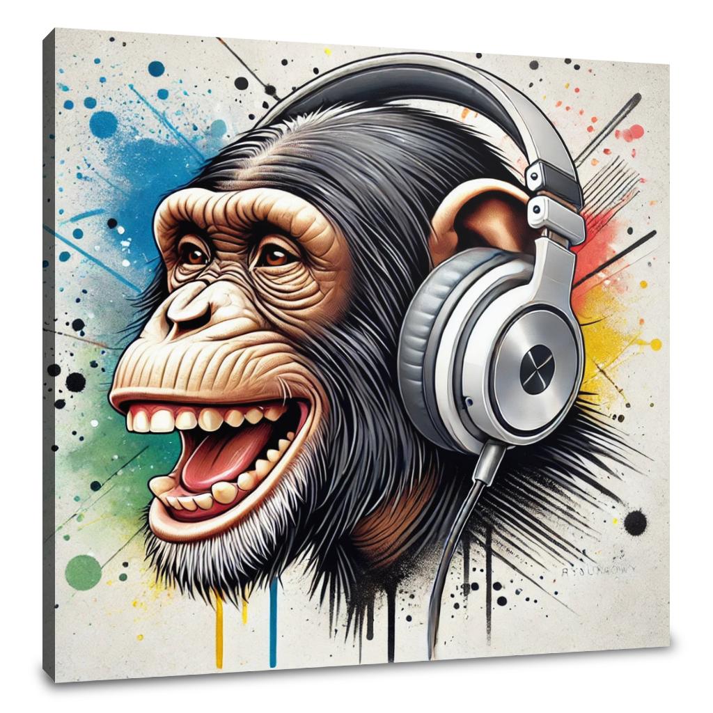 Street Vibe Chimp Canvas