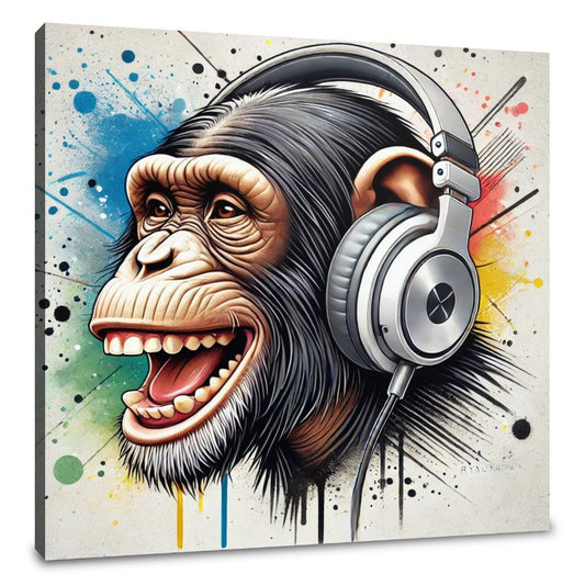 Street Vibe Chimp Canvas
