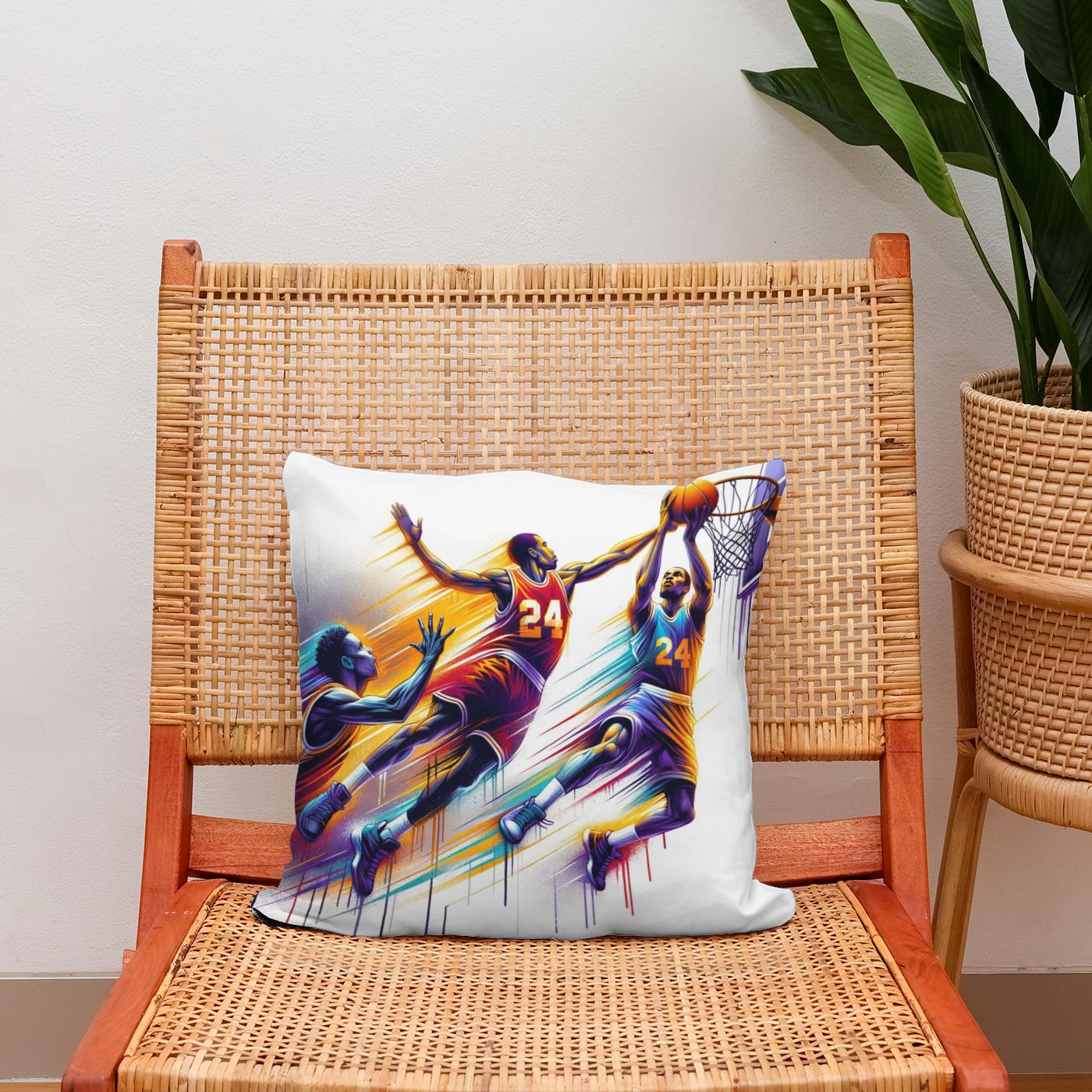 Courtside Clash Cotton Cushion