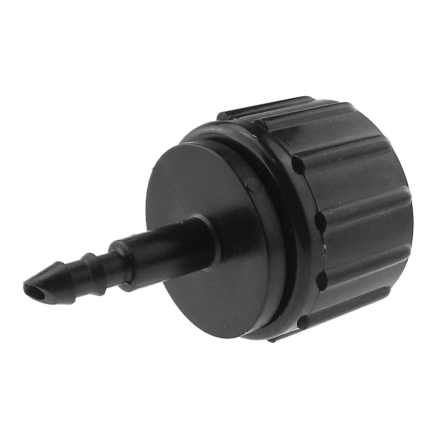 IBC 2” S60X6 Cap with In-Line BSPM Valve and 4mm Barb Micro Connector