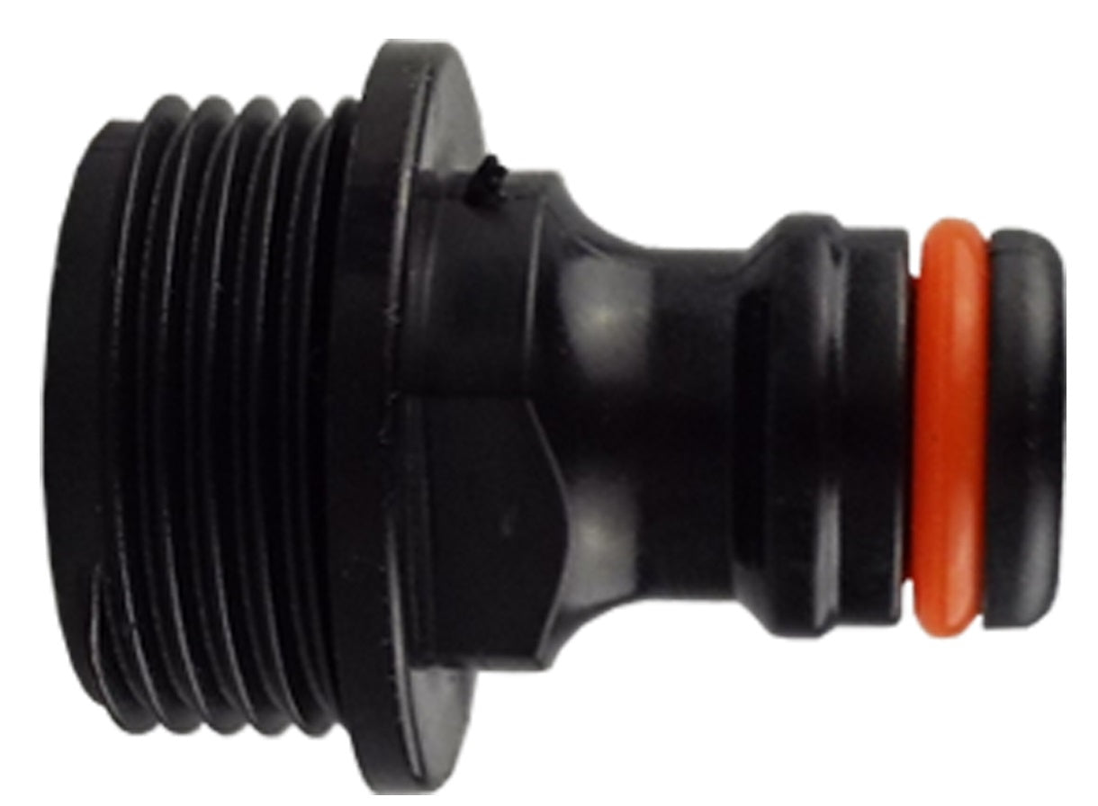 IBC 2” S60X6 Cap with Male Quick Connector and ¾” BSP Threaded Hose Connector