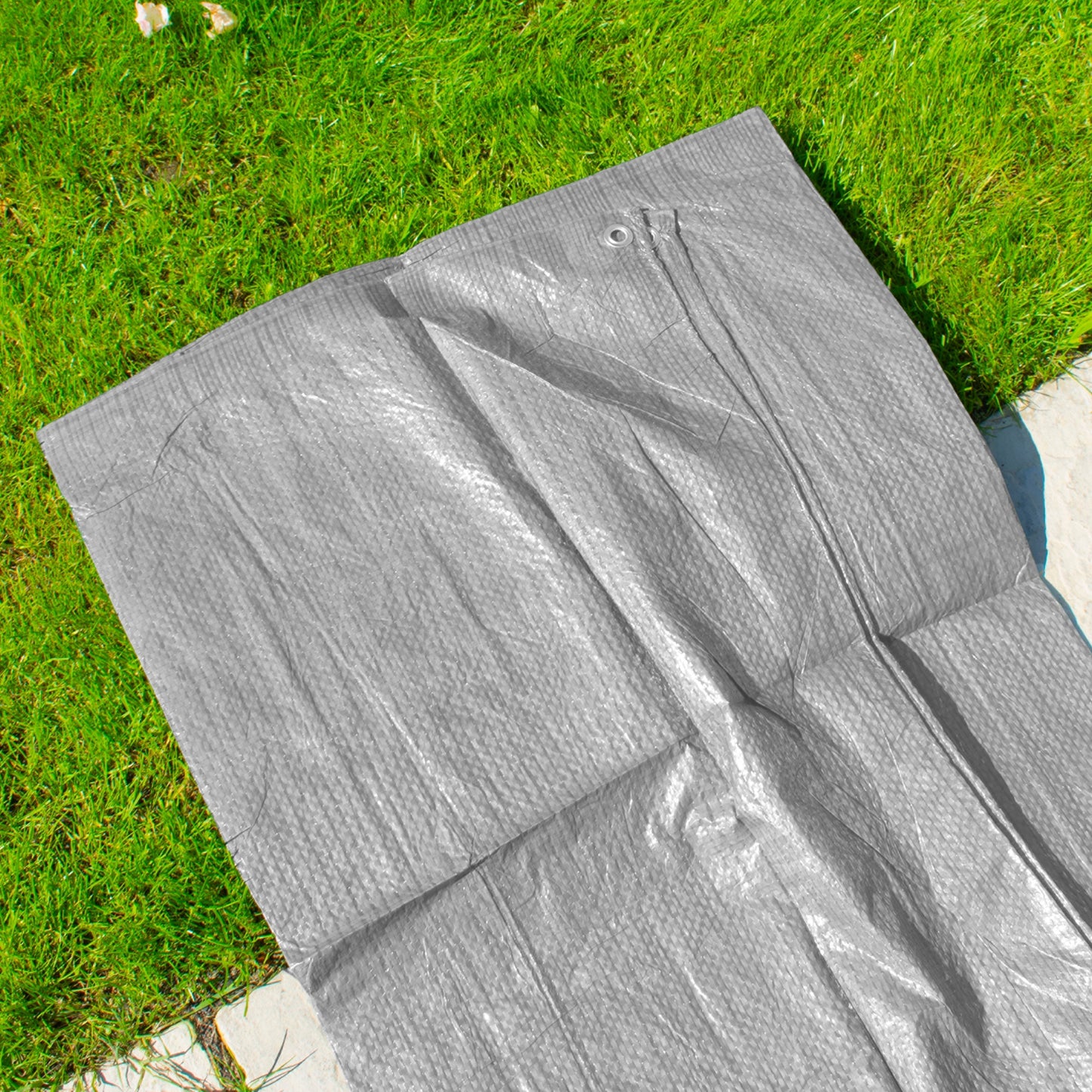 Gray S-Grade Tarpaulin 3m x 3m