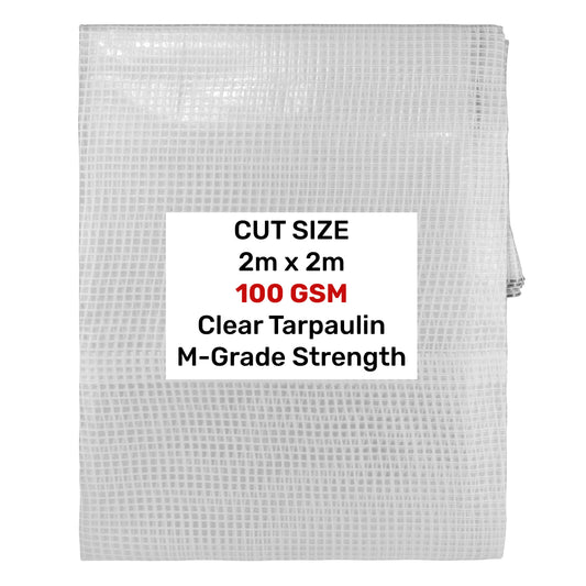 Clear M-Grade Tarpaulin 2m x 2m