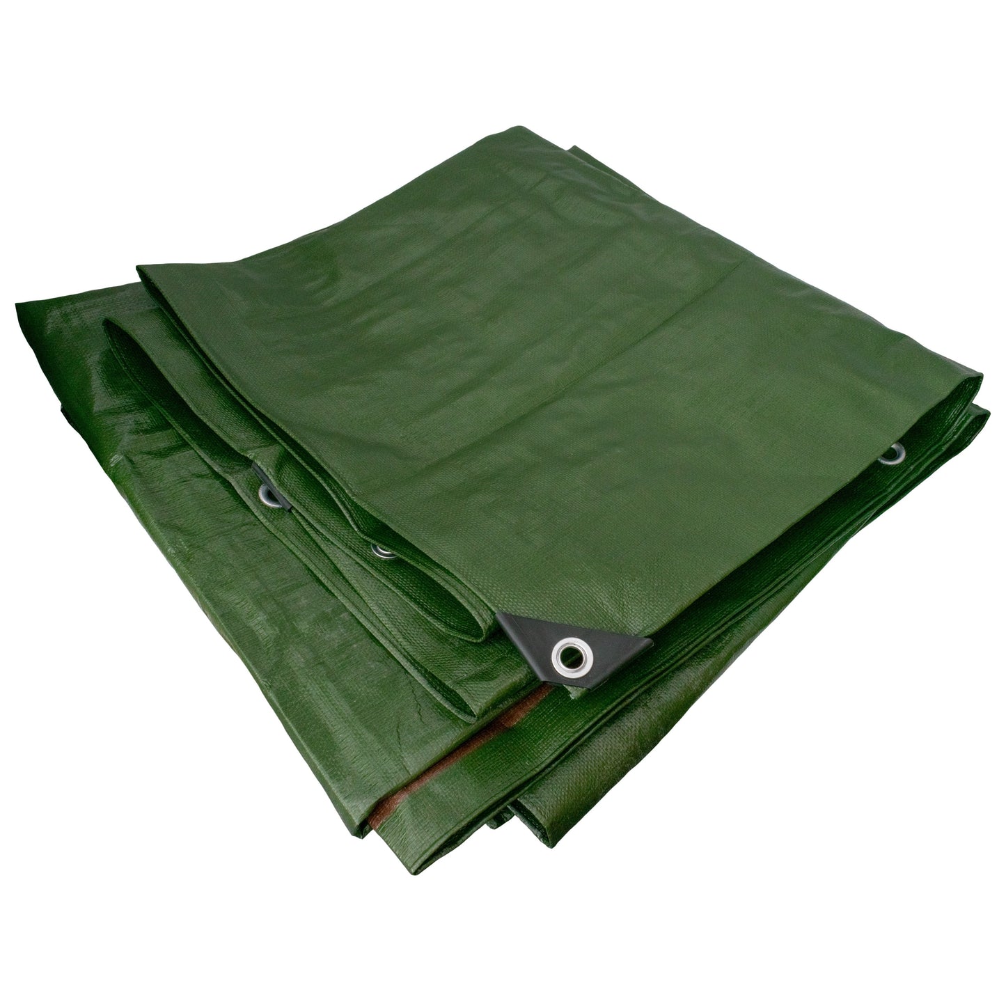 Green/Brown L-Grade Tarpaulin 3m x 4m