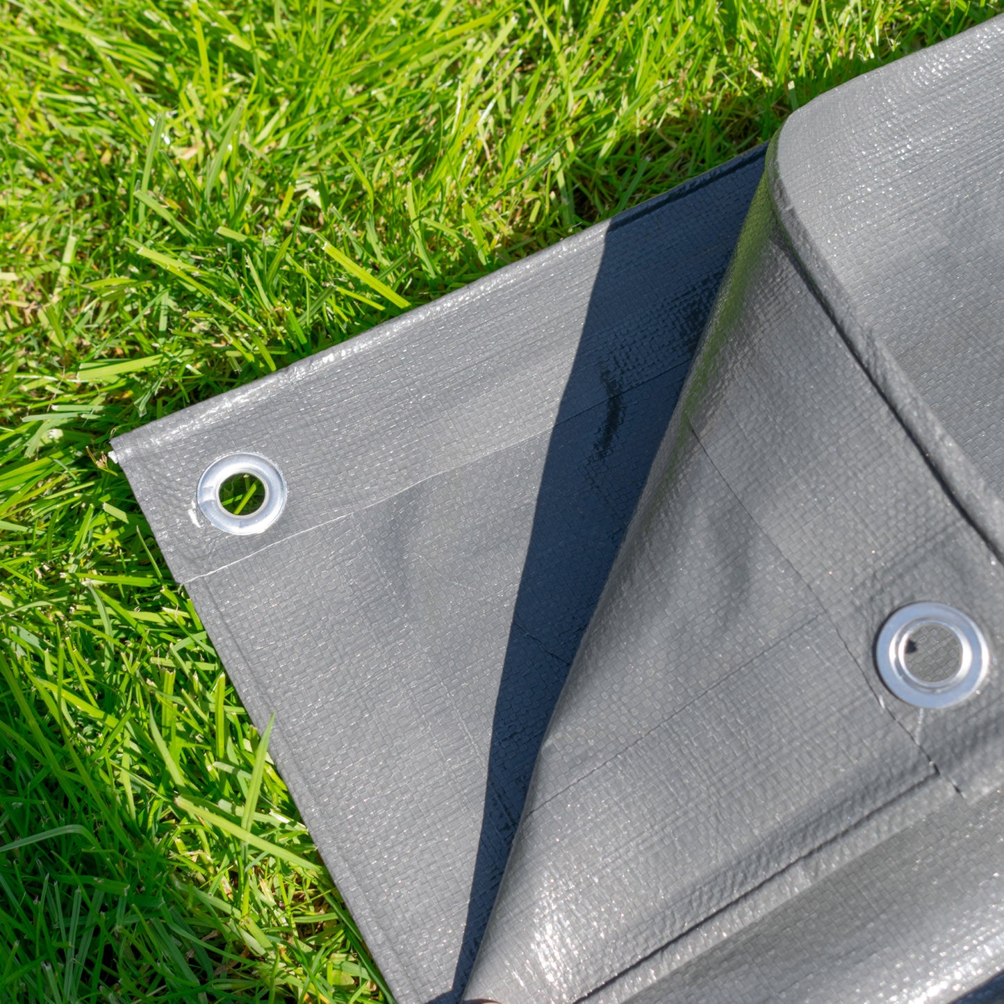 Grey L-Grade Tarpaulin 2m x 3m