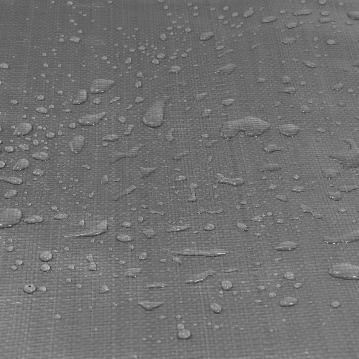 Grey L-Grade Tarpaulin with 20 x 4" Bungee Balls (White)