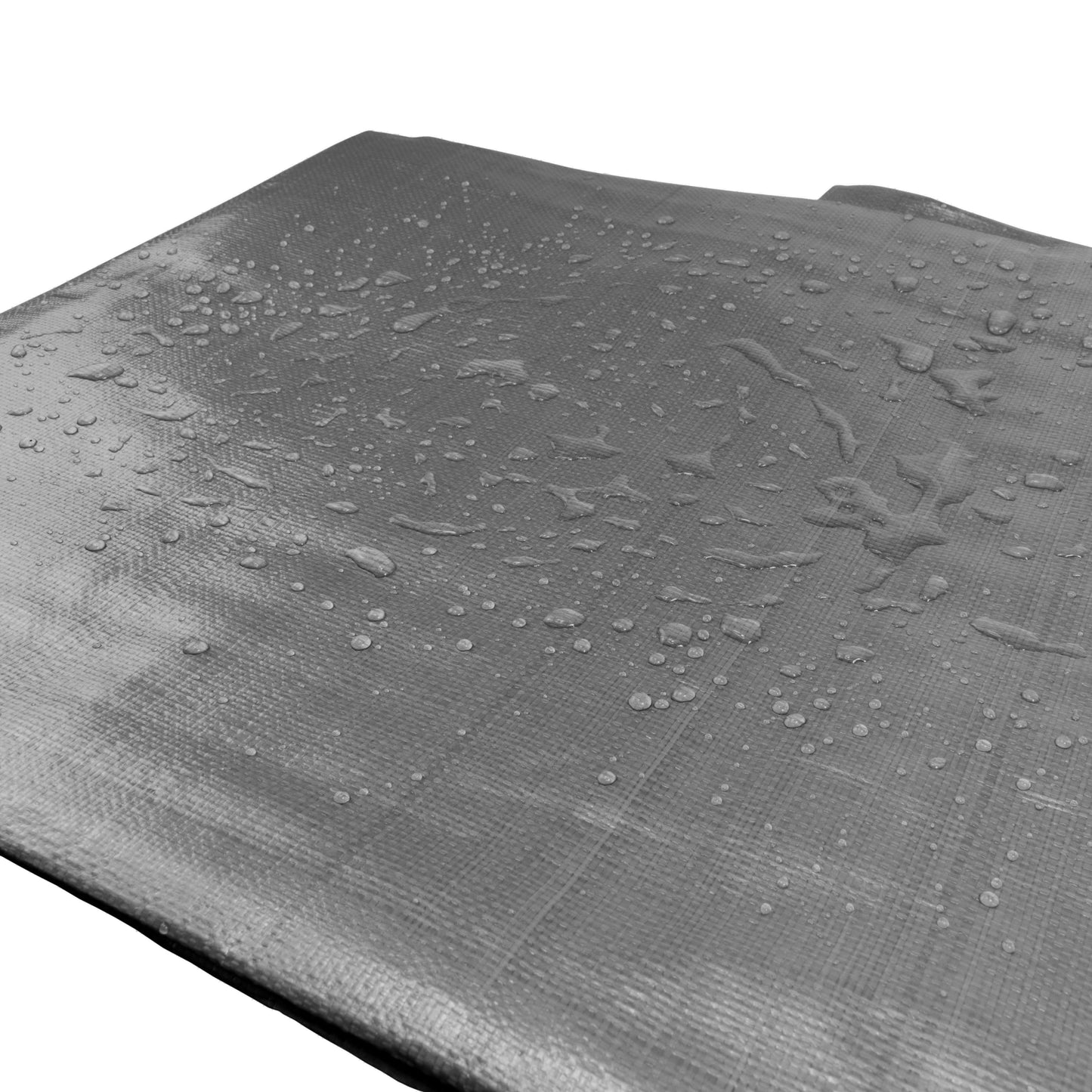 Grey L-Grade Tarpaulin with 10 Metres of 8mm Bungee Rope