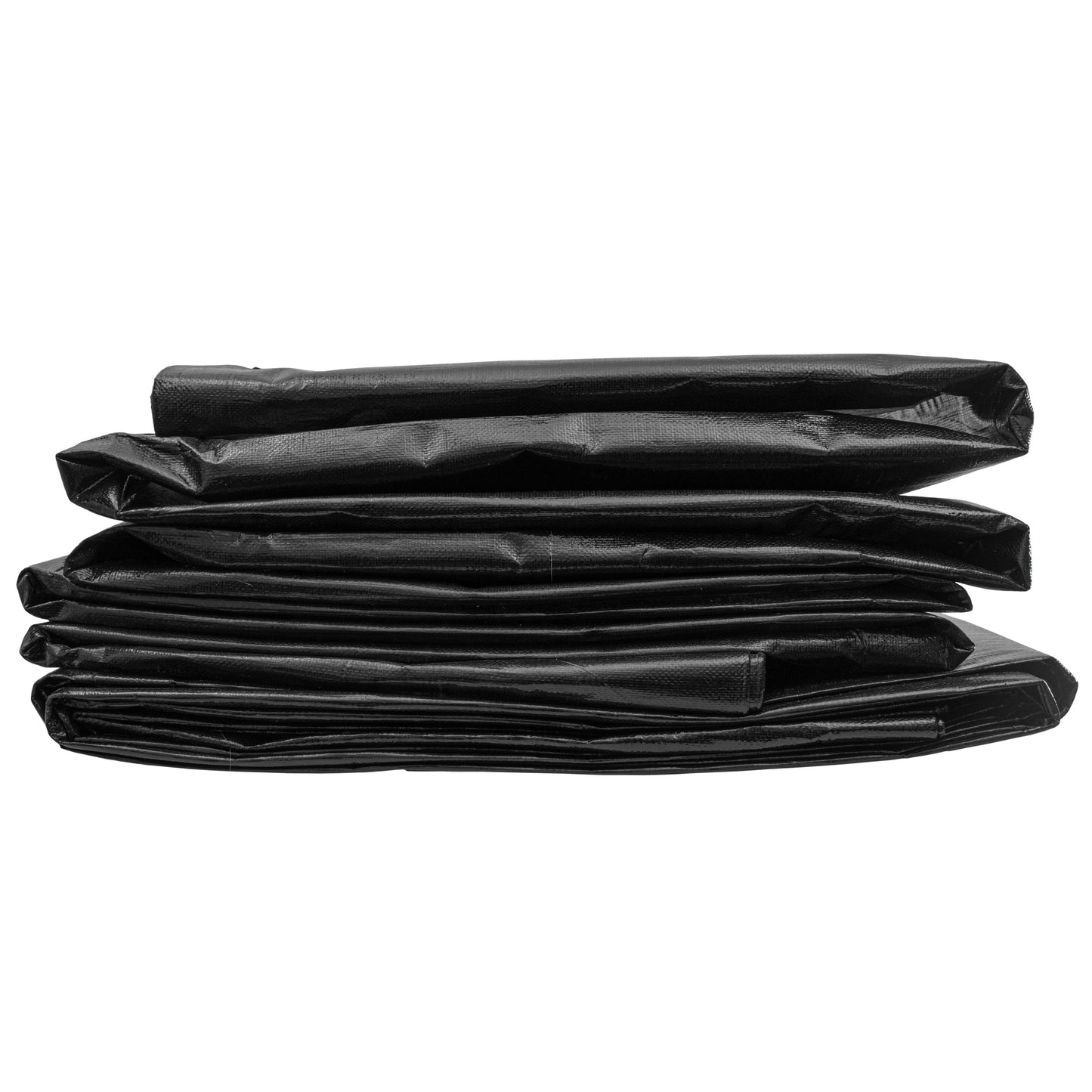 Black/Silver L-Grade Tarpaulin with 10m of 6mm Bungee Rope and 10 x Screw Type Tarp Clips
