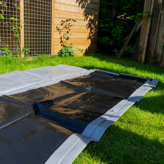Silver XL-Grade Tarpaulin 4m x 4m