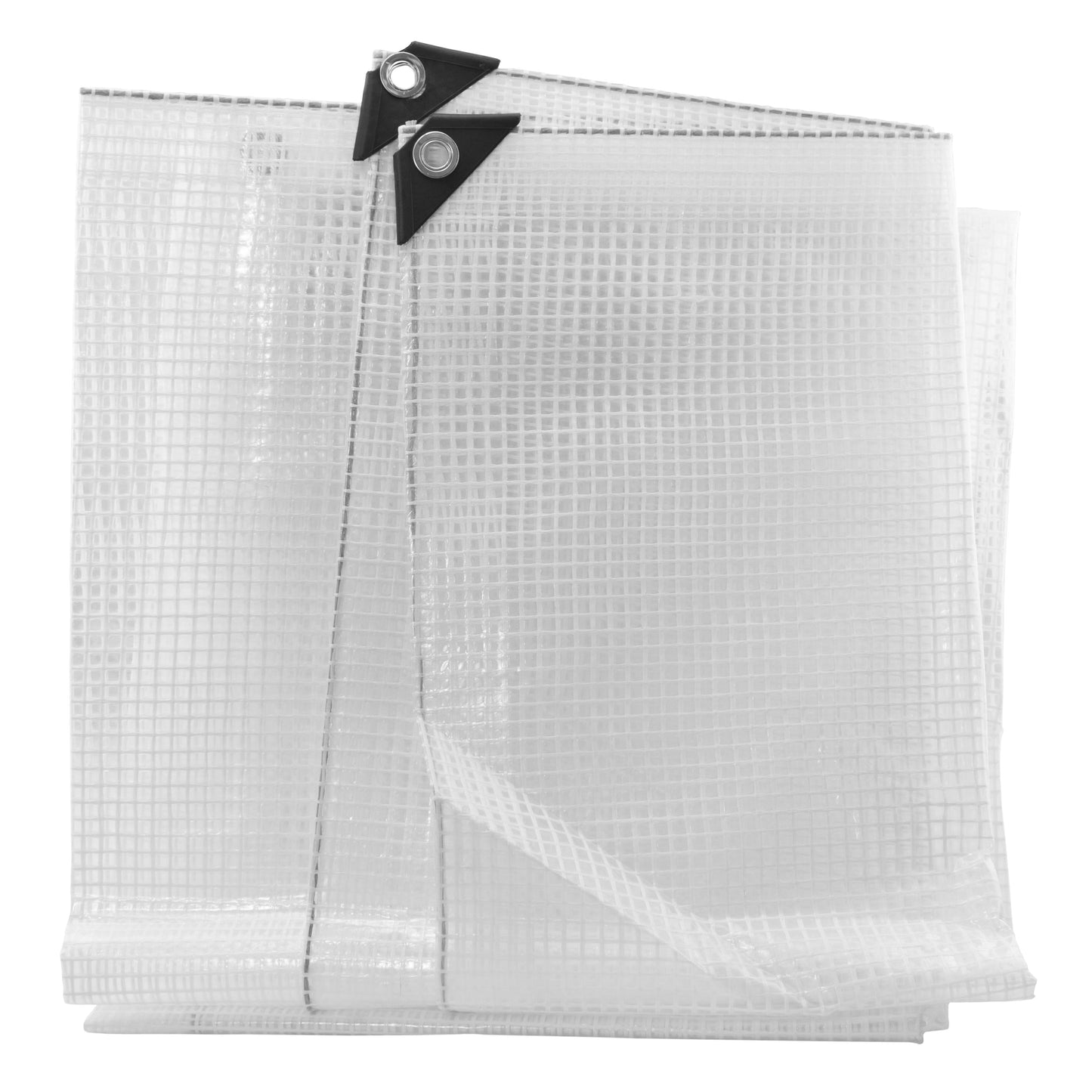Clear XL-Grade Tarpaulin with 20 x 6" Bungee Balls (White)