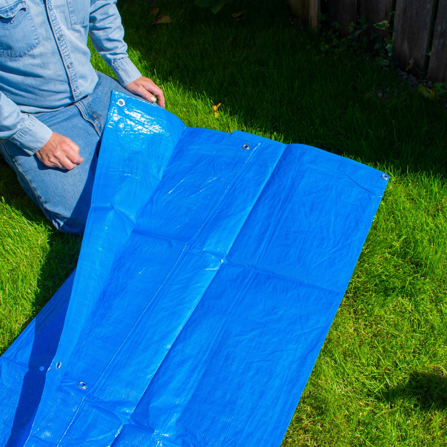 Blue S-Grade Tarpaulin 2m x 4m