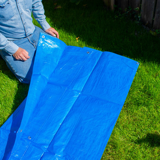 Blue S-Grade Tarpaulin 1.5m x 4m